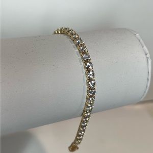 14k gold filled thin tennis bracelet